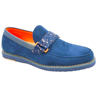 TAYNO DISTRIBUTOR F TC NAVY / 8.0 MICROFIBER PENNY LOAFER/ smoothie