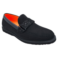 TAYNO DISTRIBUTOR F TC BLACK / 8.0 MICROFIBER PENNY LOAFER/ smoothie