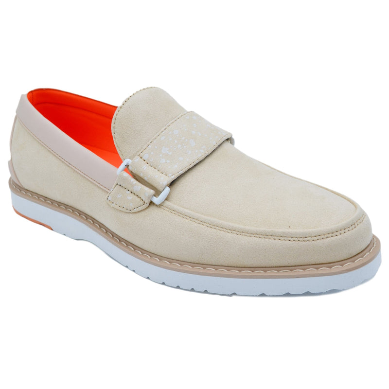 TAYNO DISTRIBUTOR F TC CREAM / 8.0 MICROFIBER PENNY LOAFER/ smoothie