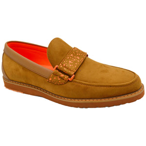 TAYNO DISTRIBUTOR F TC CAMEL / 8.0 MICROFIBER PENNY LOAFER/ smoothie