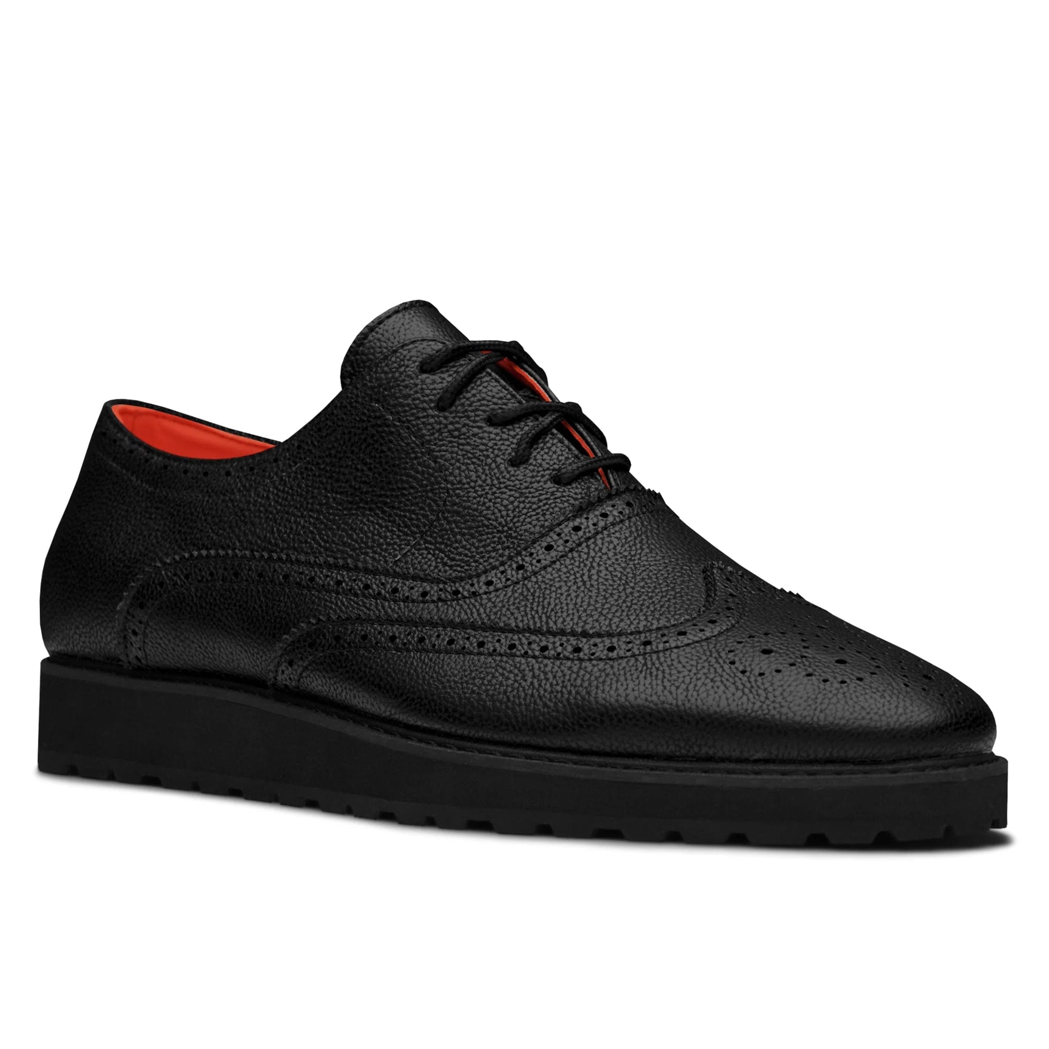 TAYNO DISTRIBUTOR F TC BLACK / 8.0 The Priority L TAYNO Leather Lace Up Wingtip Sneaker