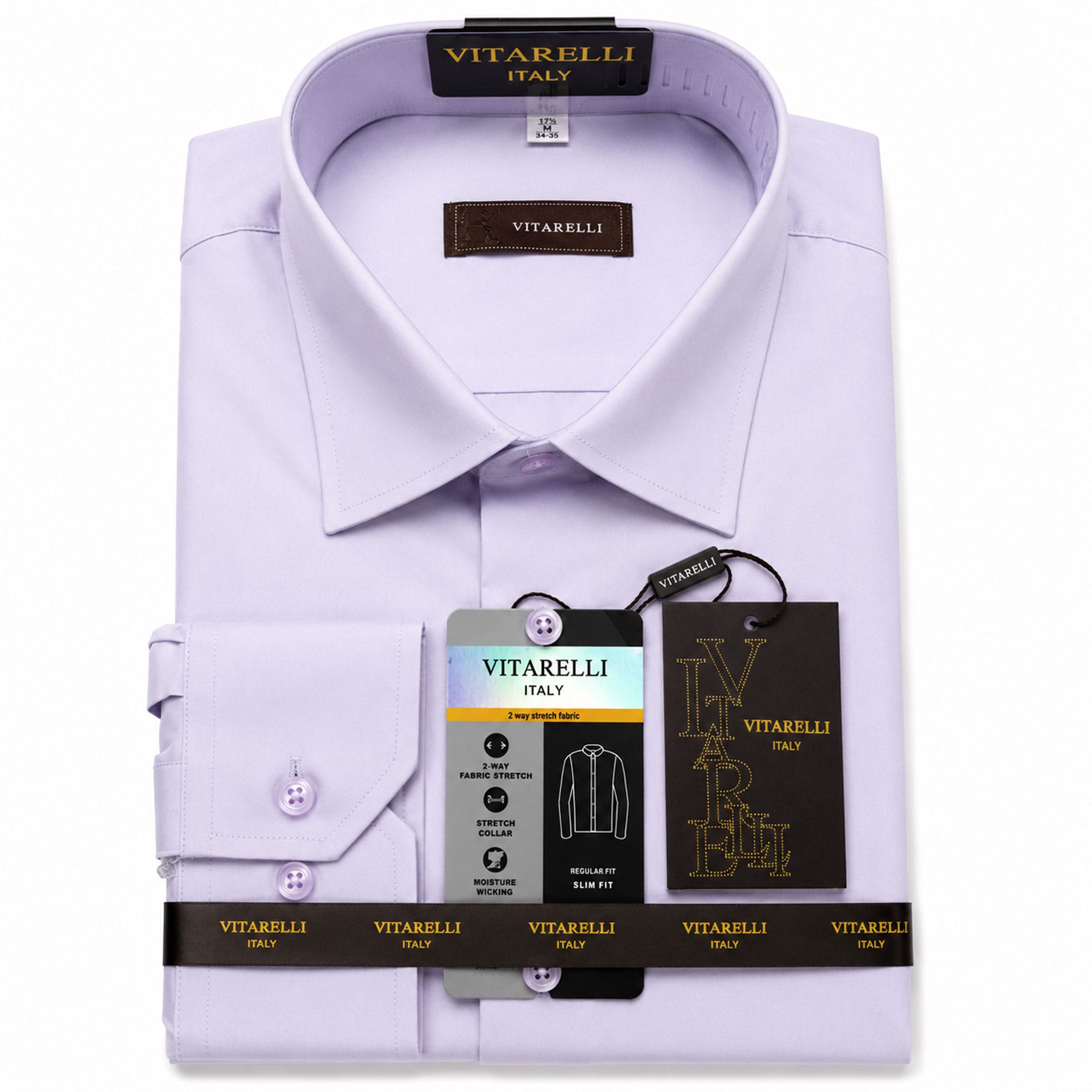 THE SUIT COMPANY S C 4-Way Stretch Dress Shirt
