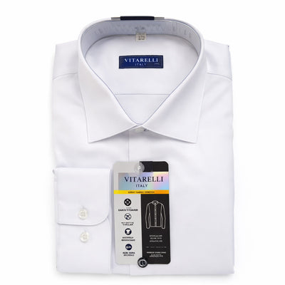THE SUIT COMPANY S C WHT 2/3 / 14.5 Vitarilli Dress Shirt
