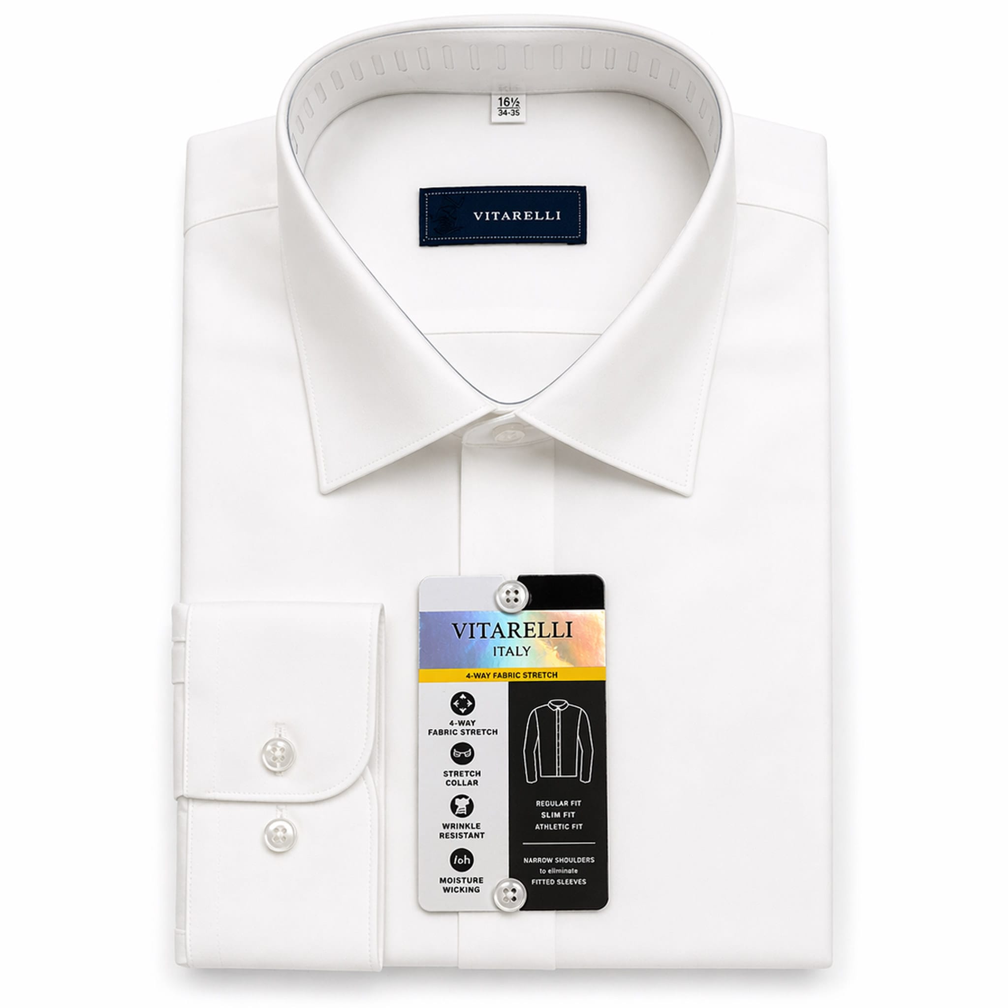 THE SUIT COMPANY S C IVR 4/5 / 15.5 Vitarilli Dress Shirt