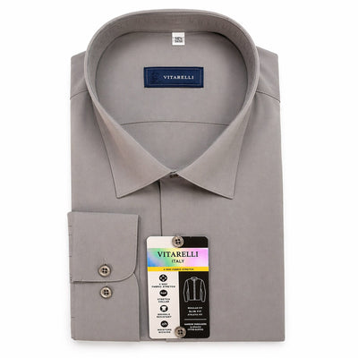 THE SUIT COMPANY S C GRY 4/5 / 15.5 Vitarilli Dress Shirt