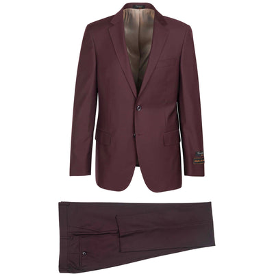 TIGLIO BURGUNDY / 40R Tiglio Novello 2-Piece Suit SOLID