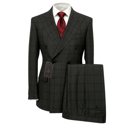 TIGLIO U D TL9127 / 40 REG PISTOIA DOUBLR BREASTED SUIT BY TIGLIO