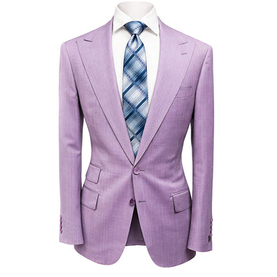 TIGLIO U S M ANTIBES/ Two-Piece Suit with Peak Lapel and Flat Front Pants