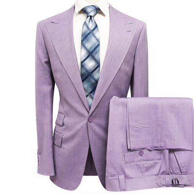 TIGLIO U S M TL26015 / 40R ANTIBES/ Two-Piece Suit with Peak Lapel and Flat Front Pants