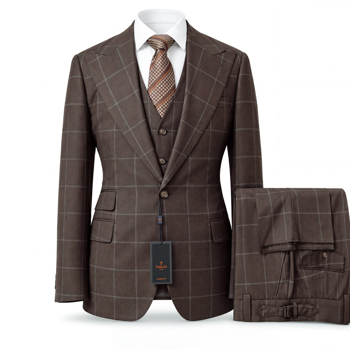 TIGLIO U S M TL33018 / 40R Tiglio ANTIBES Designer Three-Piece Suit