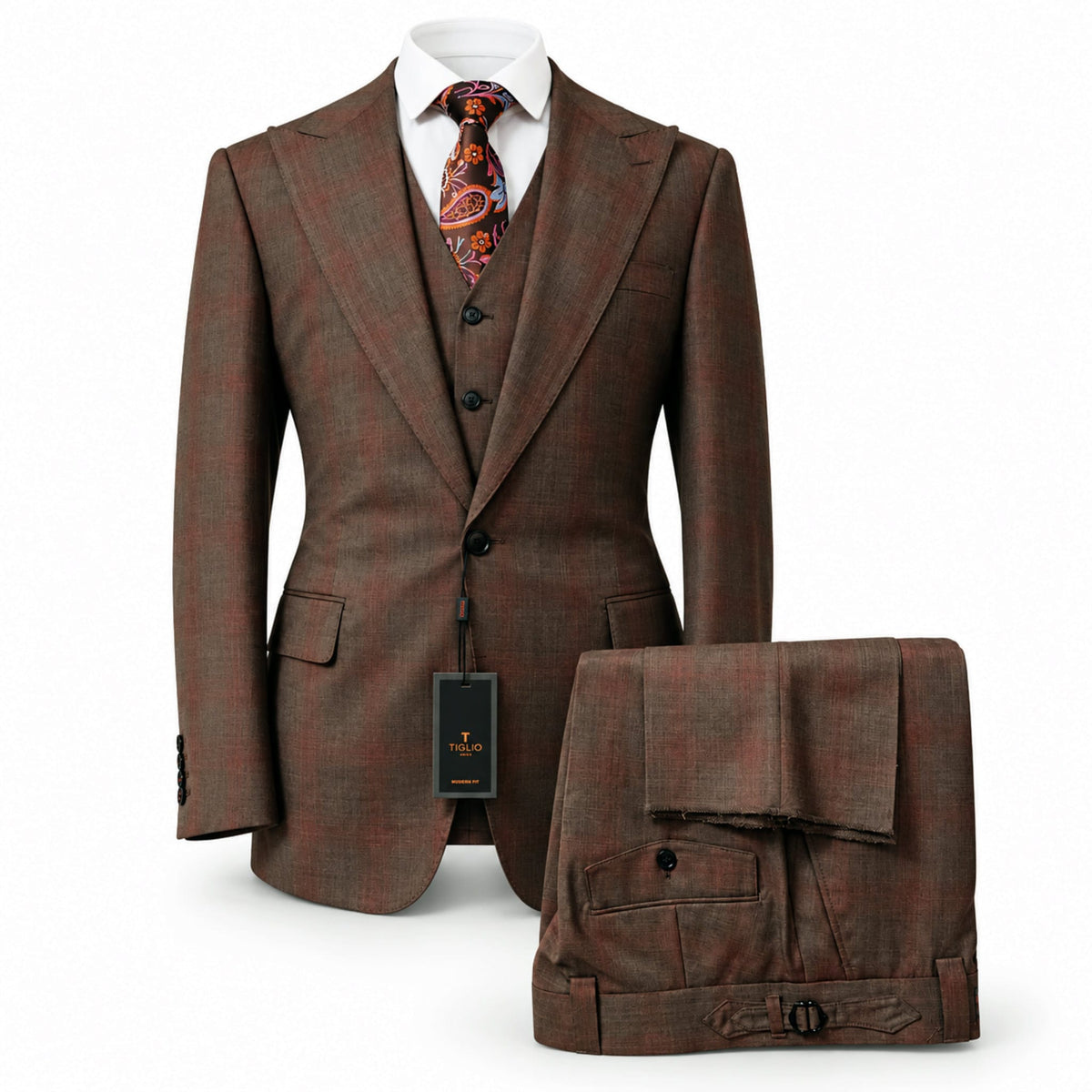 TIGLIO U S M TL33030 / 40R Tiglio CANNES  Designer Three-Piece Suit