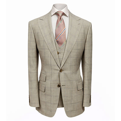 tiglio u sm orvietto by tiglio 3-piece windowpane suit