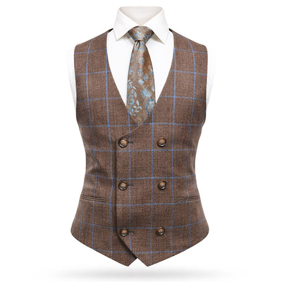 tiglio u sm orvietto by tiglio 3-piece windowpane suit