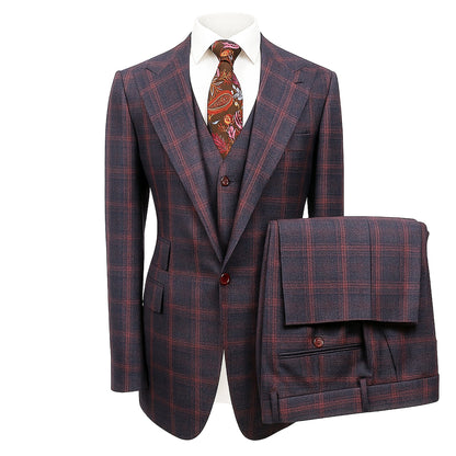 TIGLIO U SM TL9336 / 40 REG PROFILO VESTED SUIT BY TIGLIO