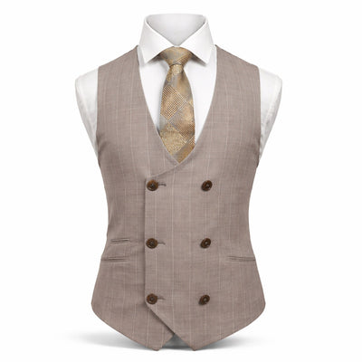 tiglio u sm prosecco by  tiglio three-piece modern fit suit with peak lapel and flat front pants