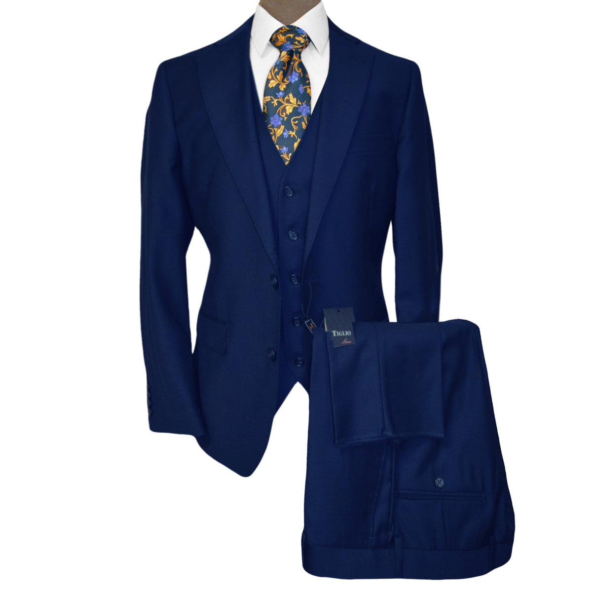 TIGLIO U SM ROYAL 4066/2 / 38 SHORT TIGLIO LUXE / DOLCETTO VESTED MODERN FIT SUIT