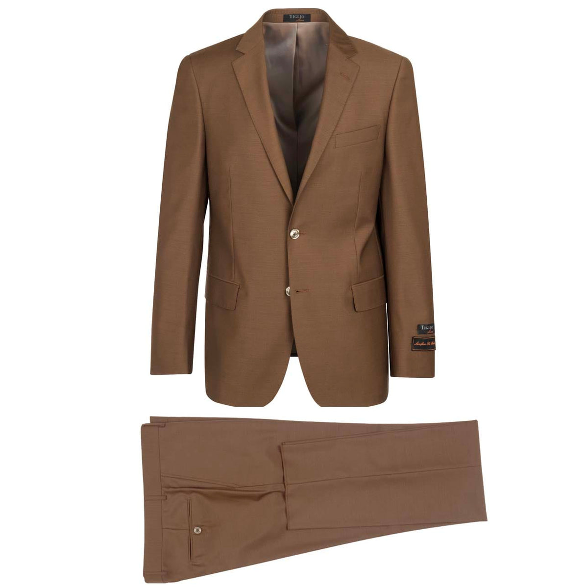 TIGLIO U SM TOBACCO / 38 SHORT TIGLIO LUXE / NOVELLO MODERN FIT SUIT