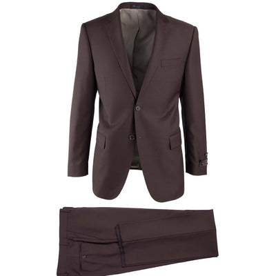 tiglio u sm brown 1003 / 38 short tiglio luxe / novello modern fit suit