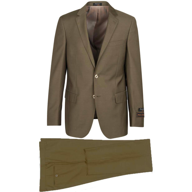 TIGLIO U SM OLIVE / 38 SHORT TIGLIO LUXE / NOVELLO MODERN FIT SUIT