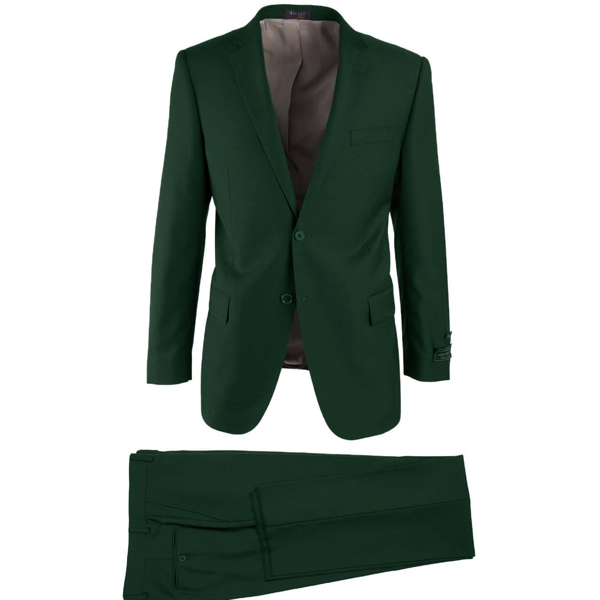 TIGLIO U SM GREEN 4086 / 38 SHORT TIGLIO LUXE / NOVELLO MODERN FIT SUIT