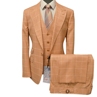 TIGLIO U SM TL8072 / 40 REG TIGLIO ROSSO PORTOFINO SUIT/ WIDE LEGS