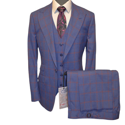 TIGLIO U SM TL8074 / 40 REG TIGLIO ROSSO PORTOFINO SUIT/ WIDE LEGS