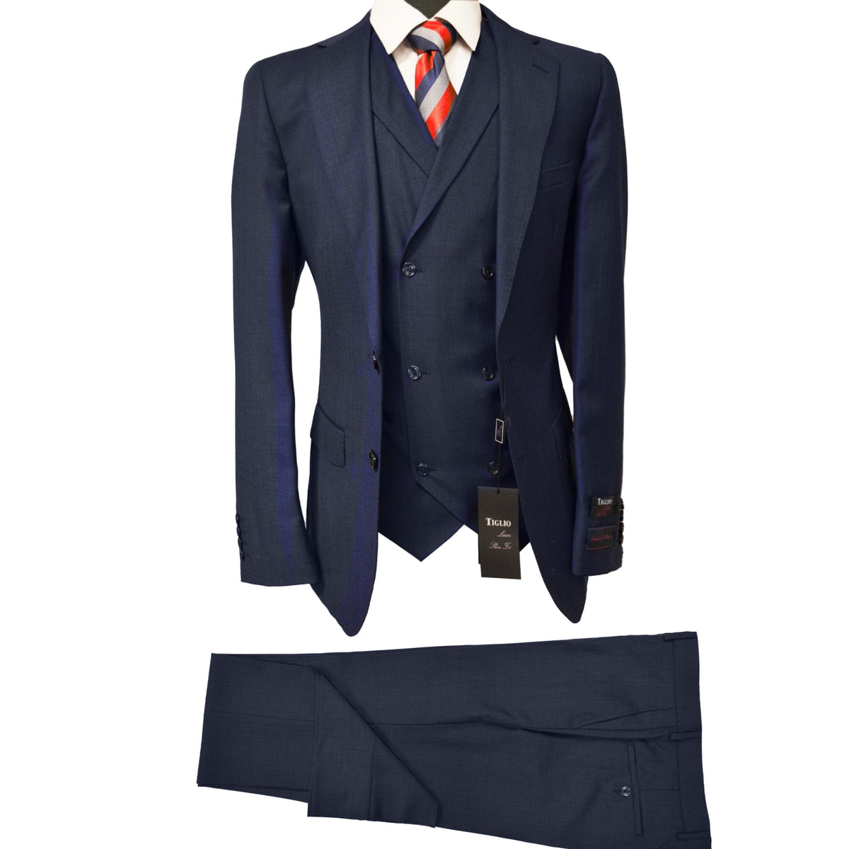 TIGLIO U SS NAVY 1036 / 36 SHORT TIGLIO LUXE/ PORTO VESTED SUIT