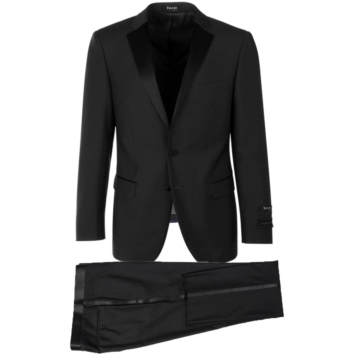 TIGLIO XTUS BLACK 1001 / 36 SHORT TIGLIO LUXE/ PORTO SLIM FIT TUXEDO