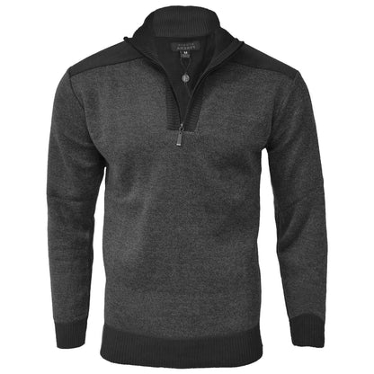 VITAL FASHION GROUP K S BLACK / MED STUDIO FERRERA HALF ZIP SWEATER/Sf1830
