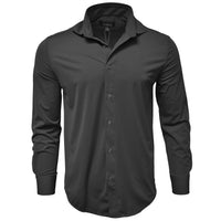 VITAL FASHION GROUP S AL 14001BLK / MED 4-WAY STRETCH SPORT SHRIT/Sf-sport shirt