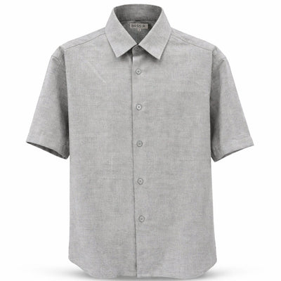ZANJAN INC DBA BASSIRI O F S Bassiri Men’s Linen Short Sleeve Shirt & Tailored Shorts Set – Hand Finish Collection/S-1043