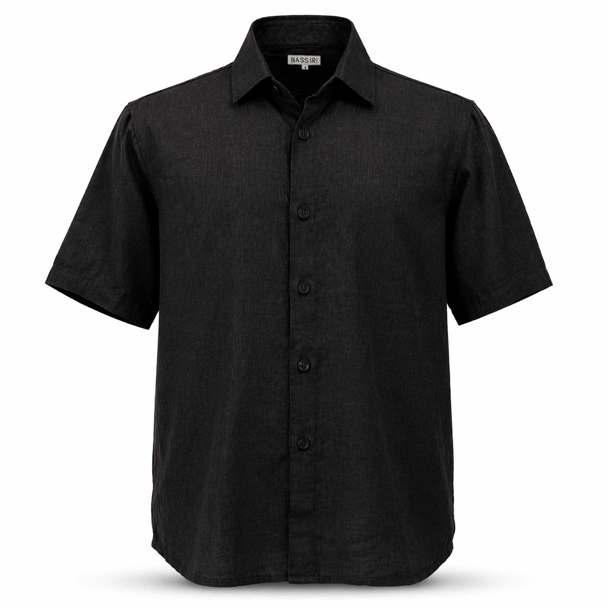 ZANJAN INC DBA BASSIRI O F S Bassiri Men’s Linen Short Sleeve Shirt & Tailored Shorts Set – Hand Finish Collection/S-1043