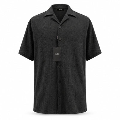 ZANJAN INC DBA BASSIRI S S T Sangi Men’s Textured Short Sleeve Shirt & Short Set/T-126