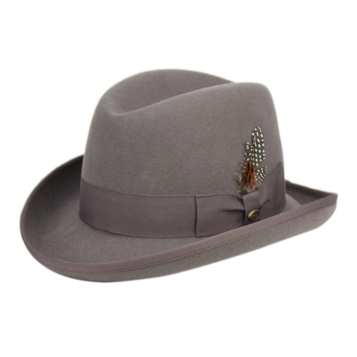 EPOCH FASHION ACCESSORY C A HF GRAY / ALL HOMBURG WOOL FELTS HATS/He31