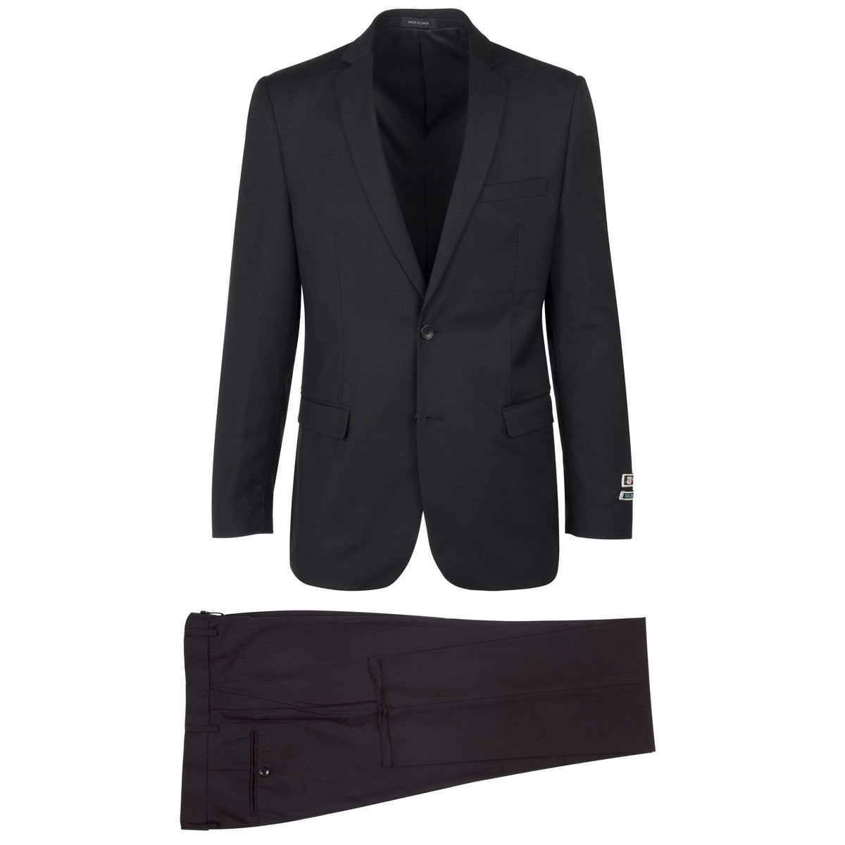 Gianni Uomo U SM BLACK / 38 REG GIANNI UOMO Modern Fit 2PC Suit/ TR-2