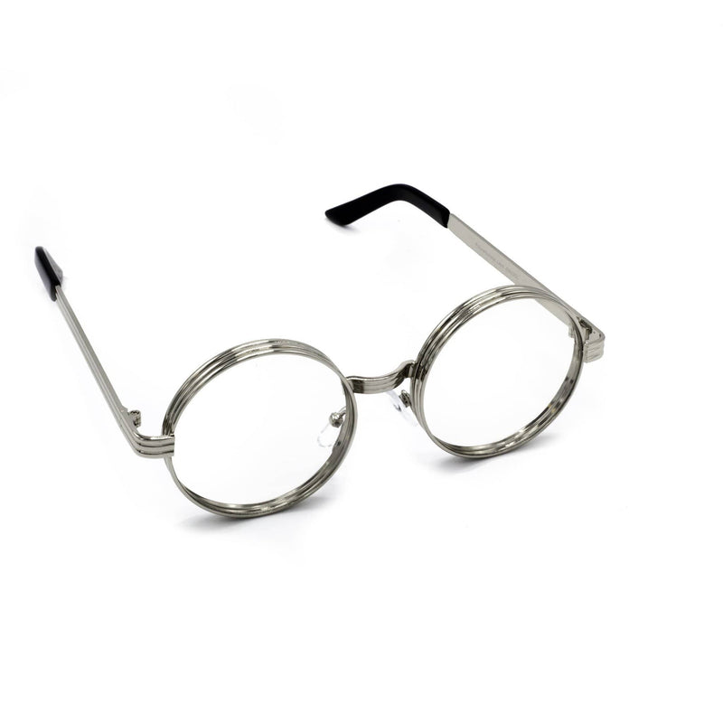 GLASSES SUNGLASSES SILVER MILANO CLEAR GLASSES