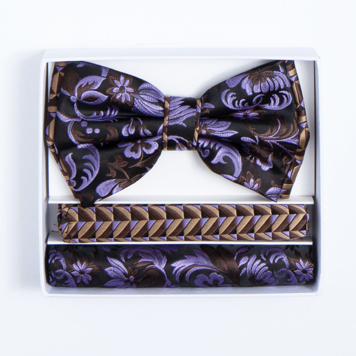 GR CLOTHING GRP DBA ROSSI BT PRPL/BRN ROSSI MAN BOWTIE