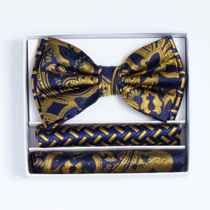 GR CLOTHING GRP DBA ROSSI BT GOLD/NVY ROSSI MAN BOWTIE