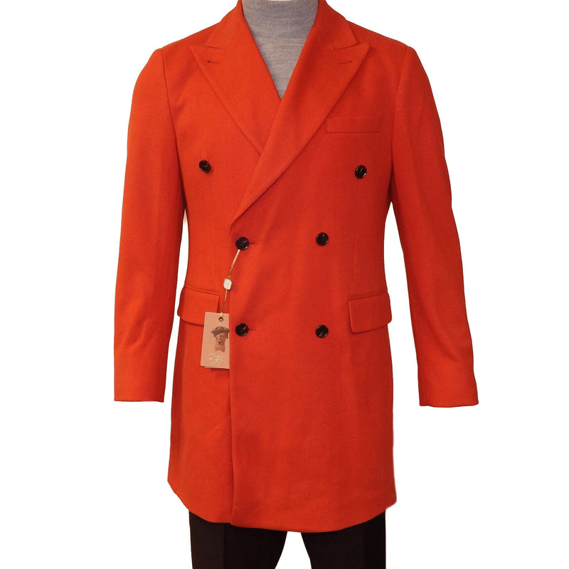 MARENZIO GROUP, INC. J CF RED / MED C-COUTURE DOUBLE BREASTED COAT/Tc-1205