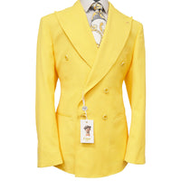 MARENZIO GROUP, INC. J CS YELLOW / LARG C-COUTURE DOUBLE BREASTED JACKET/J-5877