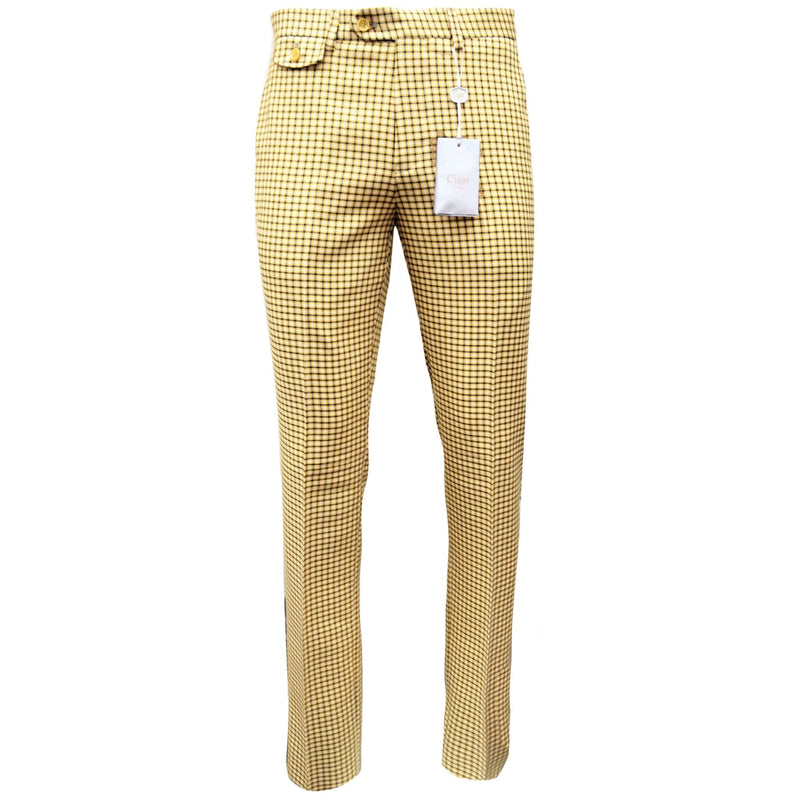 MARENZIO GROUP, INC. P DM YELLOW / 32 C-COUTURE DRESS PANTS/Sl-655