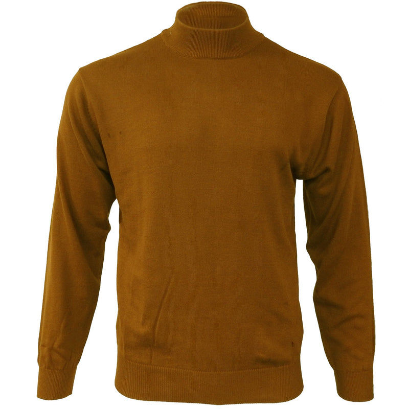 MERC USA, INC INSEARCH T PL RUST / MED INSERCH COTTON BLEND MOCK NECK SWEATER/4308