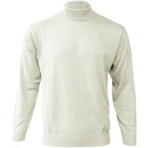 MERC USA, INC INSEARCH T PL OFFWHT / MED INSERCH COTTON BLEND MOCK NECK SWEATER/4308
