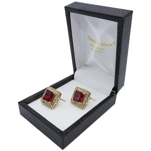 MilanoMensWear AC CHARLES WAIN CRYSTAL COLLECTION RED STONE