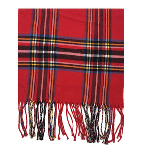 MilanoMensWear SCARVES RED CASHMERE FEEL SCARF