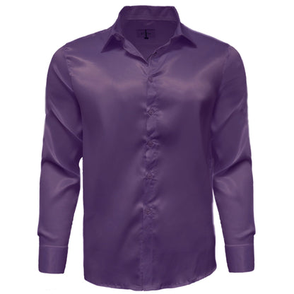 PHITA INTERNATIONAL CORP SALS EGGPLANT / LARG CIELO SATIN SHIRT/S1900