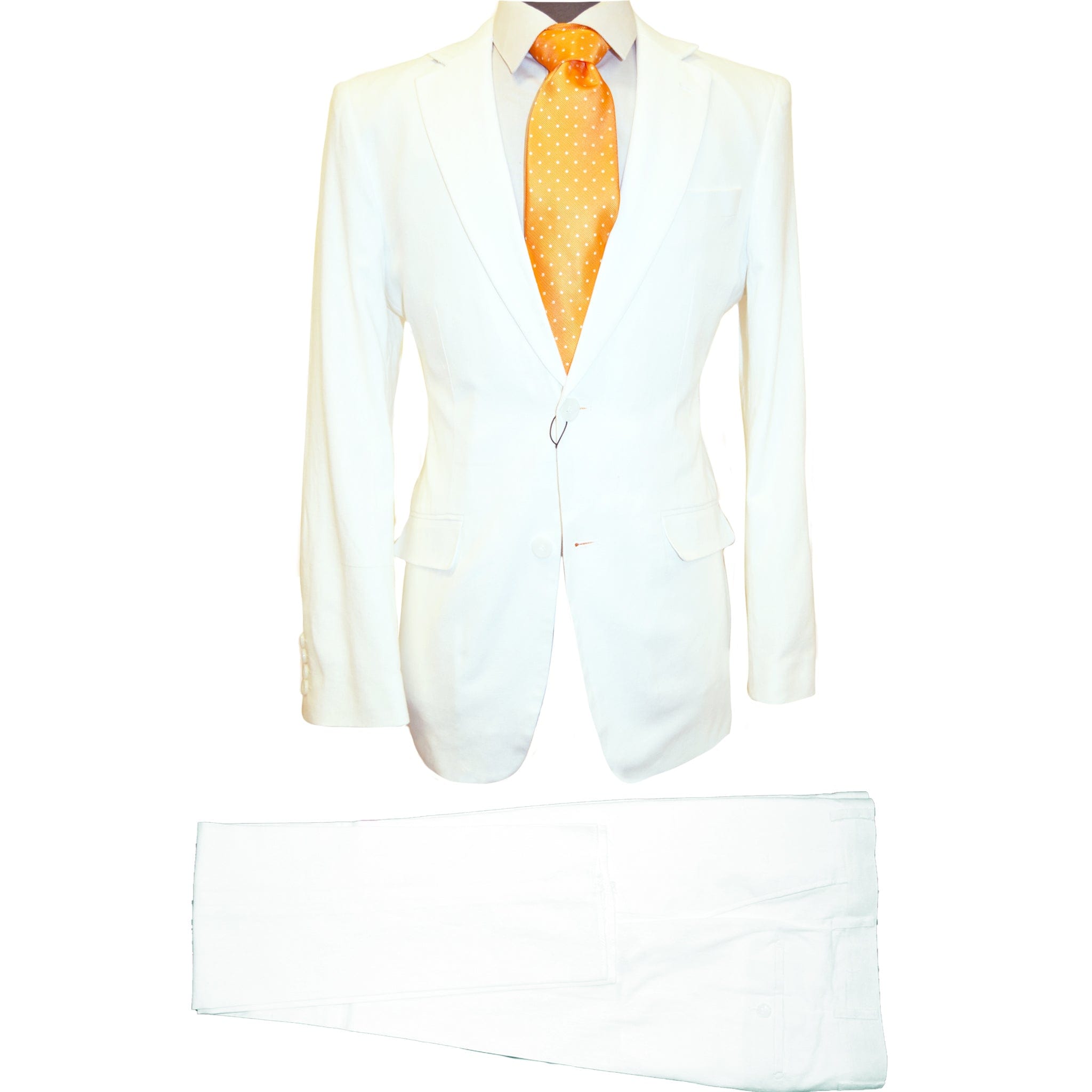 PHITA INTERNATIONAL CORP U SS WHITE / 38 REG CIELO LINEN SUIT/Bp33261