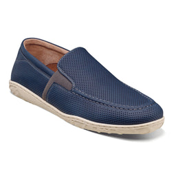 STACY ADAMS SHOE COMPANY F T COGNAC / 8.5 ILAN  Perforated Moc Toe Slip On/25512