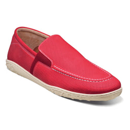 STACY ADAMS SHOE COMPANY F T COGNAC / 8.5 ILAN  Perforated Moc Toe Slip On/25512