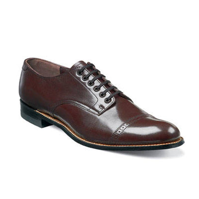 STACY ADAMS SHOE COMPANY F T BURGUNDY / 8.5 MADISON CAP TOE OXFORD /00012